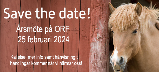 Save the date för årsmöte på ORF 25 februari